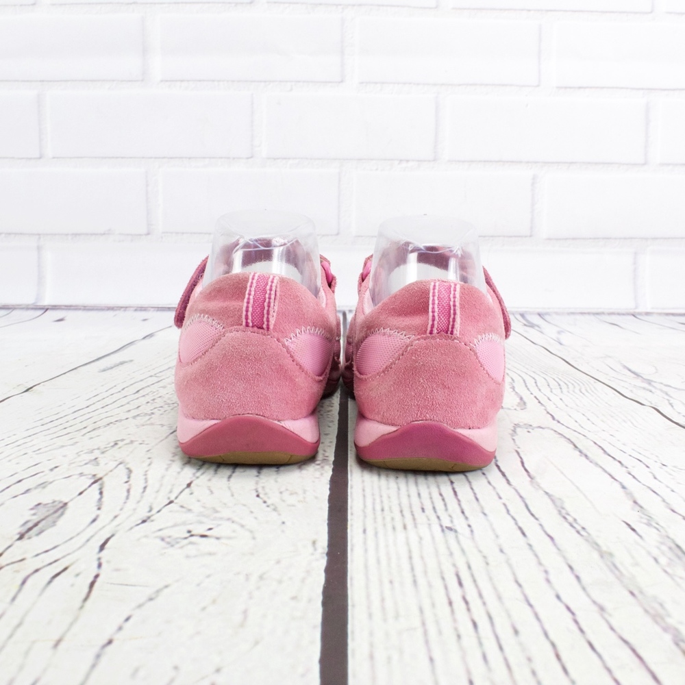 SALE! LL Bean Pink Suede Mary Jane Shoes Size 5 - Picture 5 of 8